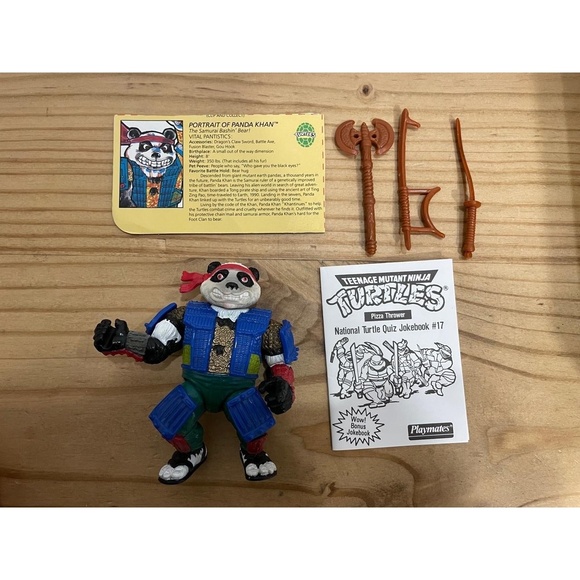 TMNT Panda Khan Vintage Teenage Mutant Ninja Turtles Action Figure 1990 - Picture 1 of 7